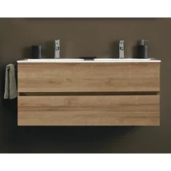 Badmöbel-Set Pelipal Napoli SET-150-024 B: 120 Cm Eiche Riviera