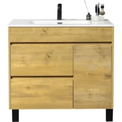 Differnz Waschtisch Mit Unterschrank Sofi 80 Cm Eiche