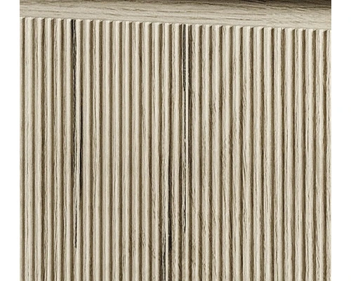 Badmöbel-Set Sanox Frozen 3D BxHxT 61 X 42 X 46 Cm Frontfarbe Französische Eiche 2-teilig Mit Waschtisch Keramik – Bild 2