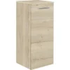 Highboard Marlin 3040 Frontfarbe Eiche Weiss Matt Holzdekor BxHxT 40 X 91,2 X 34,8 Cm Türanschlag Links