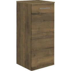 Highboard Marlin 3040 Frontfarbe Eiche Braun Holzdekor BxHxT 40 X 91,2 X 34,8 Cm Türanschlag Rechts