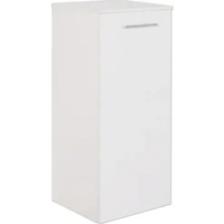 Highboard Marlin 3040 Frontfarbe Weiss Hochglanz BxHxT 40 X 91,2 X 34,8 Cm Türanschlag Links