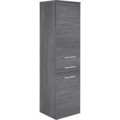 Mittelschrank Marlin 3040 Frontfarbe Kastanie Graphit Holzdekor BxHxT 40 X 148,8 X 34,8 Cm Türanschlag Links