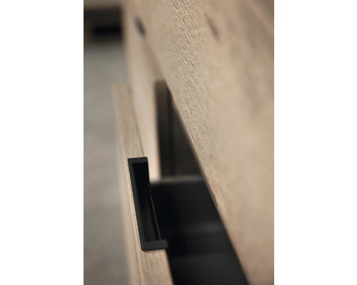 Badmöbel-Set Sanox Loft BxHxT 101 X 52,5 X 46 Cm Frontfarbe Craft Oak 2-teilig Mit Waschtisch Keramik – Bild 3