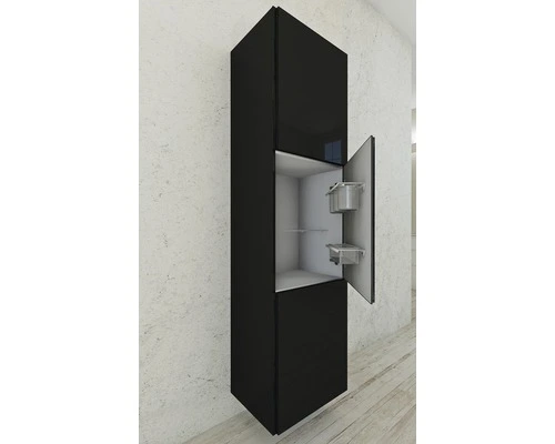 Baden Haus Hochschrank Schwarz 170x45 Cm – Bild 4