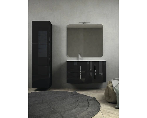 Baden Haus Hochschrank Schwarz 170x45 Cm – Bild 6