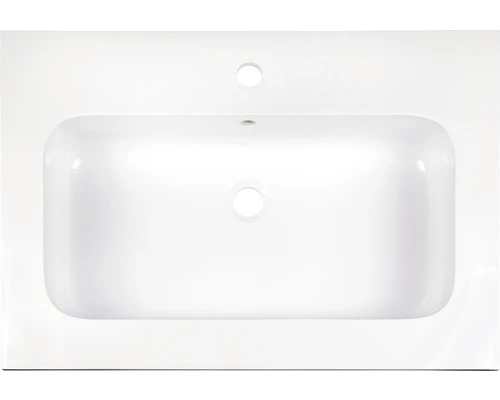 Badmöbel-Set Sanox Pulse Weiß Hochglanz Incl. Spiegel Mit LED-Beleuchtung 70x170 Cm – Bild 2