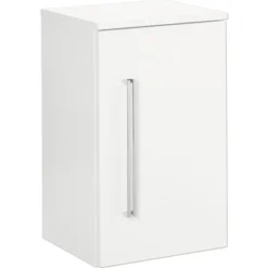 Unterschrank FACKELMANN Lugano Breite 35,5 Cm Weiss Glänzend Fertig Montiert Rechts