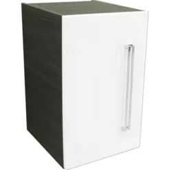 Unterbauschrank Fackelmann Lugano Links 39 Cm Pinie-anthrazit/weiss Glänzend